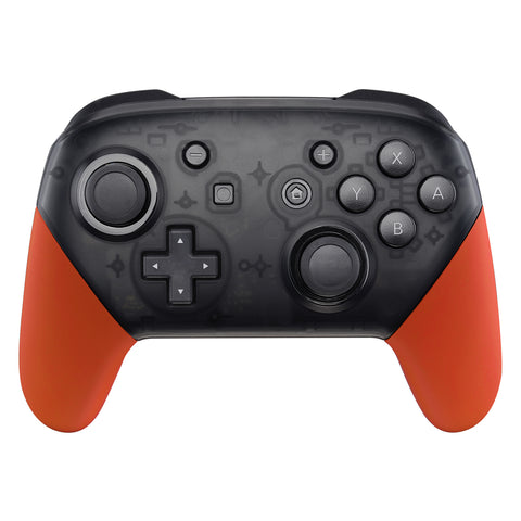 eXtremeRate Orange Replacement Handle Grips for Nintendo Switch Pro Controller, Soft Touch DIY Hand Grip Shell for Nintendo Switch Pro - Controller NOT Included - GRP303