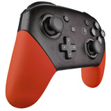 eXtremeRate Orange Replacement Handle Grips for Nintendo Switch Pro Controller, Soft Touch DIY Hand Grip Shell for Nintendo Switch Pro - Controller NOT Included - GRP303