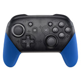 eXtremeRate Blue Replacement Handle Grips for Nintendo Switch Pro Controller, Soft Touch DIY Hand Grip Shell for Nintendo Switch Pro - Controller NOT Included - GRP304