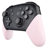 eXtremeRate Cherry Blossoms Pink Replacement Handle Grips for Nintendo Switch Pro Controller, Soft Touch DIY Hand Grip Shell for Nintendo Switch Pro - Controller NOT Included - GRP307