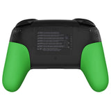 eXtremeRate Green Replacement Handle Grips for NS Switch Pro Controller, Soft Touch DIY Hand Grip Shell for NS Switch Pro Controller - Controller NOT Included - GRP317
