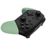 eXtremeRate Matcha Green Replacement Handle Grips for NS Switch Pro Controller, DIY Hand Grip Shell for NS Switch Pro Controller - Controller NOT Included - GRP339