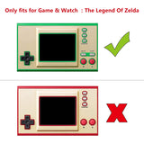 PlayVital Semi-Transparent Clear Silicone Cover Protective Case Skin for Game & Watch: The Legend of Zelda with 2 Pcs Screen Protectors - GWS001