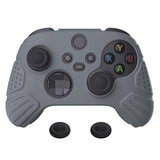 PlayVital Guardian Edition Ergonomic Soft Anti-slip Controller Silicone Case Cover, Rubber Protector Skins with Black Joystick Caps for Xbox Series S and Xbox Series X Controller - HCX