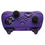 PlayVital Guardian Edition Purple Ergonomic Soft Anti-slip Controller Silicone Case Cover, Rubber Protector Skins with Black Joystick Caps for Xbox Series S and Xbox Series X Controller - HCX3007