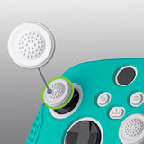 PlayVital Guardian Edition Aqua Green Ergonomic Soft Anti-slip Controller Silicone Case Cover, Rubber Protector Skins with Black Joystick Caps for Xbox Series S and Xbox Series X Controller - HCX3010