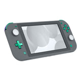 eXtremeRate Chameleon Green Purple Replacement ABXY Home Capture Plus Minus Keys Dpad L R ZL ZR Trigger for NS Switch Lite, Full Set Buttons Repair Kits with Tools for NS Switch Lite - HL502