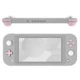 eXtremeRate Cherry Blossoms Pink Replacement ABXY Home Capture Plus Minus Keys Dpad L R ZL ZR Trigger for Nintendo Switch Lite, Full Set Buttons Repair Kits with Tools for Nintendo Switch Lite - HL506
