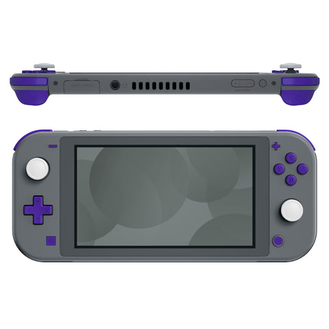 eXtremeRate Purple Replacement ABXY Home Capture Plus Minus Keys Dpad L R ZL ZR Trigger for NS Switch Lite, Full Set Buttons Repair Kits with Tools for NS Switch Lite - HL507