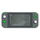 eXtremeRate Green Replacement ABXY Home Capture Plus Minus Keys Dpad L R ZL ZR Trigger for NS Switch Lite, Full Set Buttons Repair Kits with Tools for NS Switch Lite - HL512