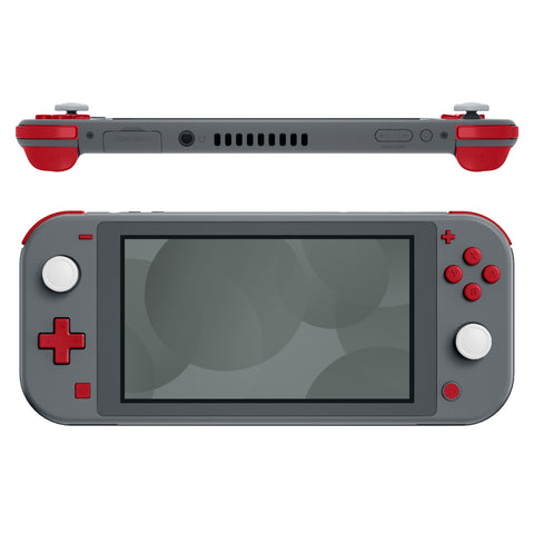 eXtremeRate Passion Red Replacement ABXY Home Capture Plus Minus Keys Dpad L R ZL ZR Trigger for NS Switch Lite, Full Set Buttons Repair Kits with Tools for NS Switch Lite - HL532