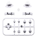 eXtremeRate Chrome Silver Glossy Replacement ABXY Home Capture Plus Minus Keys Dpad L R ZL ZR Trigger for NS Switch Lite, Full Set Buttons Repair Kits with Tools for NS Switch Lite - HL602