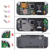 eXtremeRate Chrome Green Glossy Replacement ABXY Home Capture Plus Minus Keys Dpad L R ZL ZR Trigger for NS Switch Lite, Full Set Buttons Repair Kits with Tools for NS Switch Lite - HL605