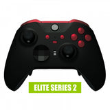 eXtremeRate Scarlet Red Replacement Buttons for Xbox One Elite Series 2 Controller, LB RB LT RT Bumpers Triggers ABXY Start Back Sync Profile Switch Keys for Xbox One Elite V2 Controller Model 1797 and Core Model 1797 - IL103