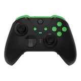 eXtremeRate Green Replacement Buttons for Xbox One Elite Series 2 Controller, LB RB LT RT Bumpers Triggers ABXY Start Back Sync Profile Switch Keys for Xbox One Elite V2 Controller Model 1797 and Core Model 1797- IL106