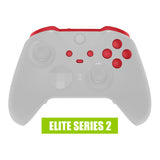 eXtremeRate Passion Red Replacement Buttons for Xbox One Elite Series 2 Controller, LB RB LT RT Bumpers Triggers ABXY Start Back Sync Profile Switch Keys for Xbox One Elite V2 Controller Model 1797 and Core Model 1797 - IL132