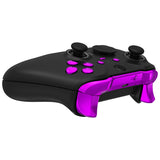 eXtremeRate Chrome Purple Replacement Buttons for Xbox One Elite Series 2 Controller, LB RB LT RT Bumpers Triggers ABXY Start Back Sync Profile Switch Keys for Xbox One Elite V2 Controller Model 1797 and Core Model 1797 - IL205