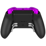eXtremeRate Chrome Purple Replacement Buttons for Xbox One Elite Series 2 Controller, LB RB LT RT Bumpers Triggers ABXY Start Back Sync Profile Switch Keys for Xbox One Elite V2 Controller Model 1797 and Core Model 1797 - IL205