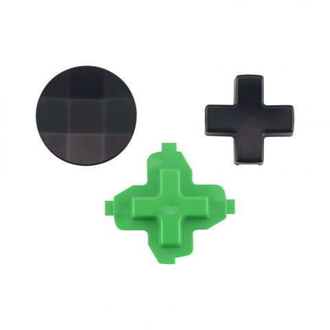 eXtremeRate 3 in 1 Magnetic Metal Black Stainless Steel D-Pads, Replacement Parts Directional Pad Kits for Xbox One/Xbox One S/Xbox One Elite/Xbox One Elite Series 2 Controller (Model 1797 and Core Model 1797) - IL302