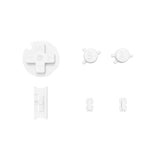 eXtremeRate White GBC Replacement Full Set Buttons for Gameboy Color - Handheld Game Console NOT Included - JCB2008