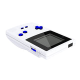 eXtremeRate Chrome Blue GBC Replacement Full Set Buttons for Gameboy Color - Handheld Game Console NOT Included - JCB3004