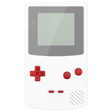 eXtremeRate Clear Red Replacement Full Set Buttons for Gameboy Color GBC - Handheld Game Console NOT Included - JCB4002