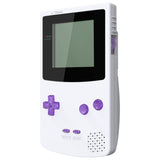 eXtremeRate Clear Atomic Purple Replacement Full Set Buttons for Gameboy Color GBC - Handheld Game Console NOT Included - JCB4005
