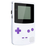 eXtremeRate Clear Atomic Purple Replacement Full Set Buttons for Gameboy Color GBC - Handheld Game Console NOT Included - JCB4005