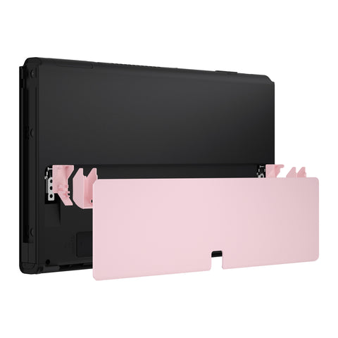 eXtremeRate Cherry Blossoms Pink Replacement Metal Kickstand for Nintendo Switch OLED Console, Metal Back Bracket Holder Kick Stand for Nintendo Switch OLED - Console NOT Included - JNSOP3003