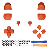 eXtremeRate Replacement D-pad R1 L1 R2 L2 Triggers Share Options Face Buttons, Orange Full Set Buttons Compatible with ps5 Controller BDM-010 & BDM-020 - JPF1004G2