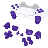 eXtremeRate Replacement D-pad R1 L1 R2 L2 Triggers Share Options Face Buttons, Purple Full Set Buttons Compatible with ps5 Controller BDM-010 & BDM-020 - JPF1007G2