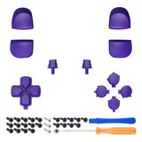 eXtremeRate Replacement D-pad R1 L1 R2 L2 Triggers Share Options Face Buttons, Purple Full Set Buttons Compatible with ps5 Controller BDM-010 & BDM-020 - JPF1007G2