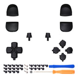 eXtremeRate Replacement D-pad R1 L1 R2 L2 Triggers Share Options Face Buttons, Black Full Set Buttons Compatible with ps5 Controller BDM-010 & BDM-020 - JPF1009G2