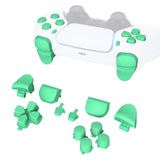 eXtremeRate Replacement D-pad R1 L1 R2 L2 Triggers Share Options Face Buttons, Mint Green Full Set Buttons Compatible with ps5 Controller BDM-010 & BDM-020 - JPF1013G2