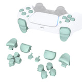 eXtremeRate Replacement D-pad R1 L1 R2 L2 Triggers Share Options Face Buttons, Light Cyan Full Set Buttons Compatible with ps5 Controller BDM-010 & BDM-020 - JPF1019G2