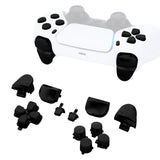 eXtremeRate Replacement D-pad R1 L1 R2 L2 Triggers Share Options Face Buttons, Chrome Black Full Set Buttons Compatible with ps5 Controller BDM-010 & BDM-020 - JPF2008G2