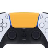 eXtremeRate Caution Yellow Replacement Touchpad Cover Compatible with ps5 Controller BDM-010/020/030/040, Custom Part Touch Pad Compatible with ps5 Controller - Controller NOT Included - JPF4008G3
