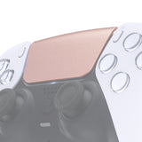 eXtremeRate Metallic Rose Gold Replacement Touchpad Cover Compatible with ps5 Controller BDM-010/020/030/040, Custom Part Touch Pad Compatible with ps5 Controller - Controller NOT Included - JPF4040G3