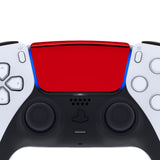 eXtremeRate Chrome Red Replacement Touchpad Cover Compatible with ps5 Controller BDM-010/020/030/040, Custom Part Touch Pad Compatible with ps5 Controller - Controller NOT Included - JPF4047G3