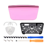 eXtremeRate Chrome Pink Replacement Touchpad Cover Compatible with ps5 Controller BDM-010/020/030/040, Custom Part Touch Pad Compatible with ps5 Controller - Controller NOT Included - JPF4049G3
