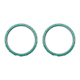 eXtremeRate Chameleon Green Purple Glossy Replacement Accessories for PS5 Controller, Custom Accent Rings for PS5 Controller - Controller NOT Included - JPF5002