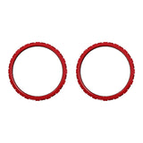 eXtremeRate Scarlet Red Replacement Accessories for PS5 Controller, Custom Accent Rings for PS5 Controller - Controller NOT Included - JPF5003