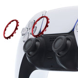eXtremeRate Scarlet Red Replacement Accessories for PS5 Controller, Custom Accent Rings for PS5 Controller - Controller NOT Included - JPF5003