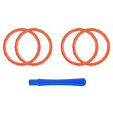 eXtremeRate Orange Replacement Accessories for PS5 Controller, Custom Accent Rings for PS5 Controller - Controller NOT Included - JPF5004