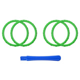 eXtremeRate Green Replacement Accessories for PS5 Controller, Custom Accent Rings for PS5 Controller - Controller NOT Included - JPF5006