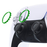 eXtremeRate Green Replacement Accessories for PS5 Controller, Custom Accent Rings for PS5 Controller - Controller NOT Included - JPF5006