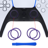 eXtremeRate Purple Replacement Accessories for PS5 Controller, Custom Accent Rings for PS5 Controller - Controller NOT Included - JPF5007