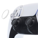 eXtremeRate White Replacement Accessories for PS5 Controller, Custom Accent Rings for PS5 Controller - Controller NOT Included - JPF5008