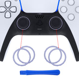 eXtremeRate Light Violet Replacement Accessories for PS5 Controller, Custom Accent Rings for PS5 Controller - Controller NOT Included - JPF5011
