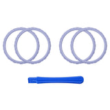 eXtremeRate Light Violet Replacement Accessories for PS5 Controller, Custom Accent Rings for PS5 Controller - Controller NOT Included - JPF5011